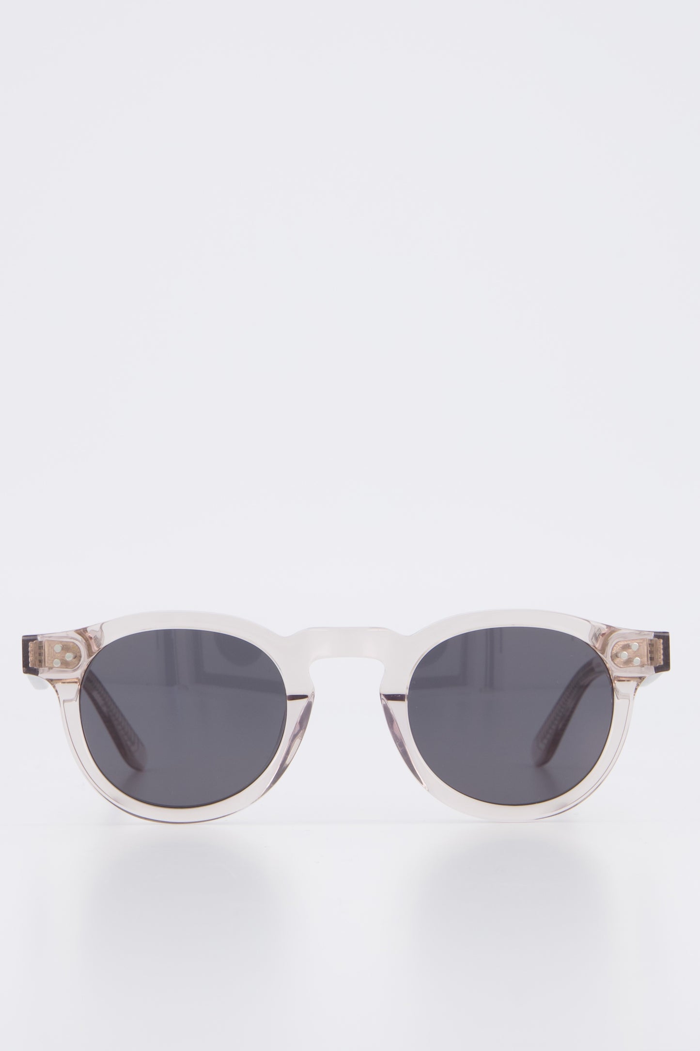 Isle of Eden Drew sand sunglasses, front view showing round frame and dark lenses