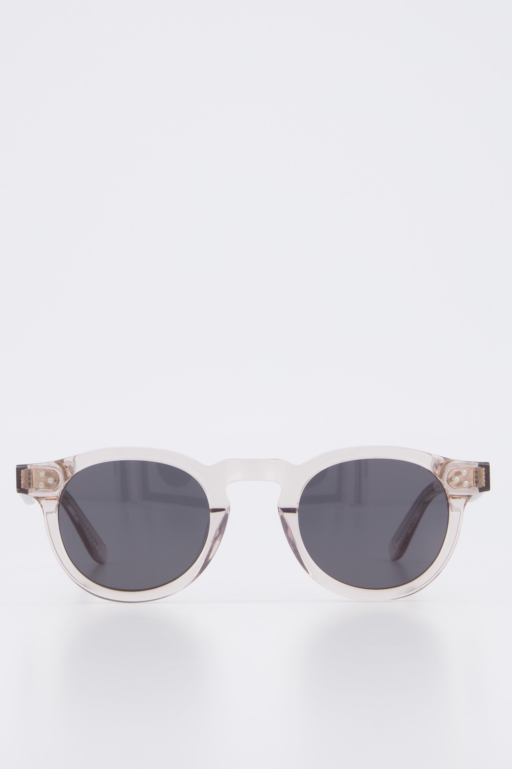 Isle of Eden Drew sand sunglasses, front view showing round frame and dark lenses