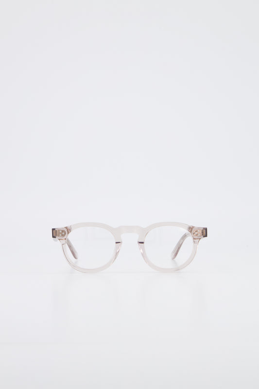 Front view of Isle of Eden Drew Sand BioAcetate Prescription unisex round frames against a white background.