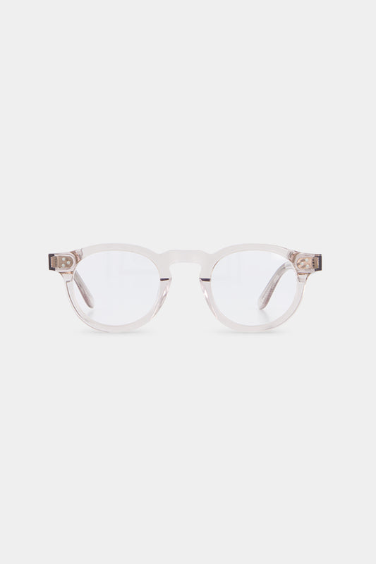Isle of Eden Drew prescription glasses, front view showing the eco-conscious sand bio-acetate frame, designed for everyday vision correction